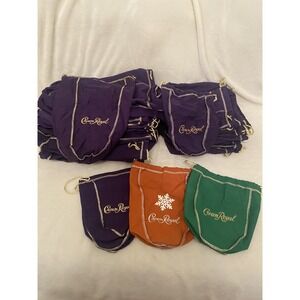 Lot of 50 Crown Royal Bags. Various Sizes Lots of‎ Large (1.75L) size